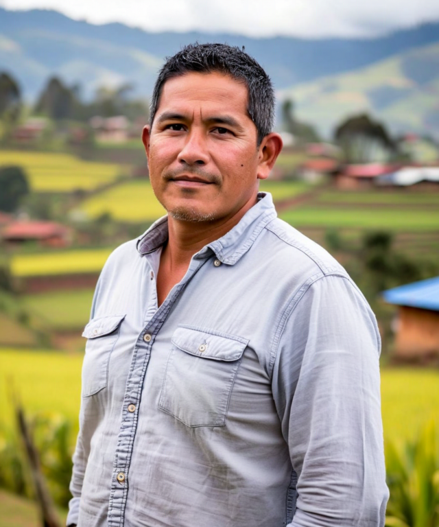 Santiago Correa Echeverri, Sioma founder, in Colombian field